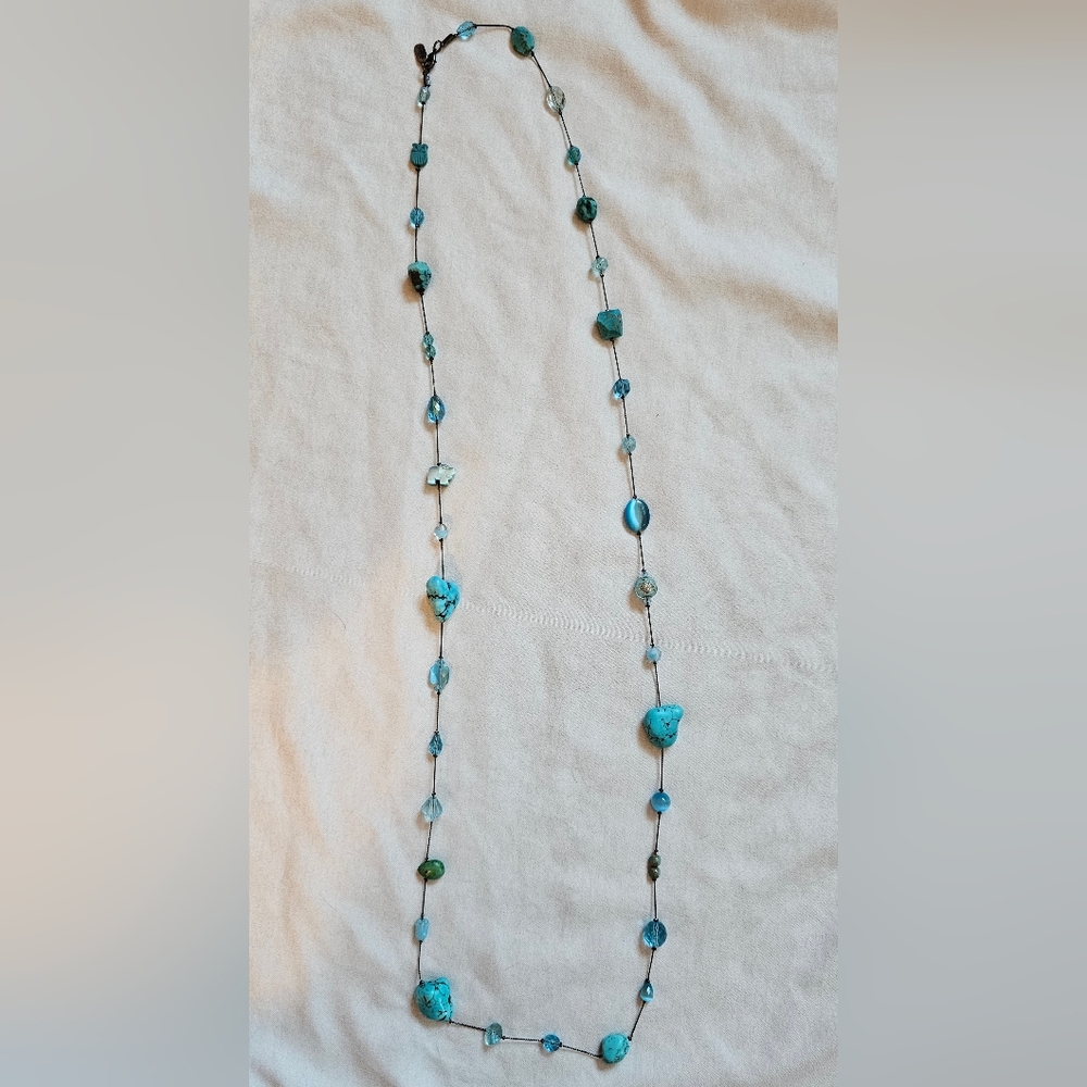 Dabby Reid long turqiouse necklace